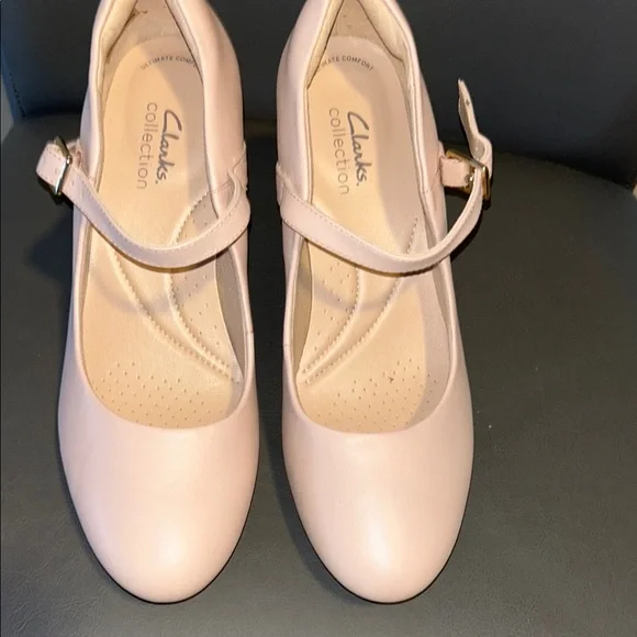 Clarks | Shoes | Clarks Light Pink Mary Jane Dress Shoes | Poshmark